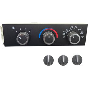 599-217 Front HVAC Climate Control Module Panel is Compatible with 1996-2020 Chevy Express and GMC Savana A/C Heater Control Switch