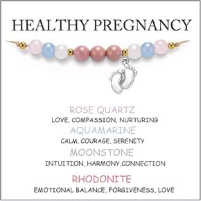 Healthy Pregnancy Gifts Healing Crystals Pregnancy Bracelet Healthy Pregnancy Bracelet New Mama Bracelets Pregnant Mom Gifts Pregnancy Gift for Expecting Mom Mothers Day