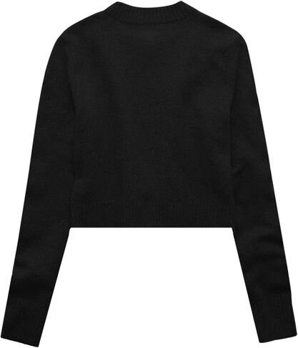 Urban Coco Women Crew Neck Cardigan Sevidgan Sendents Cardigan Longe Sleeve Open Front Button لأسفل سترات سترة in Saudi Arabia