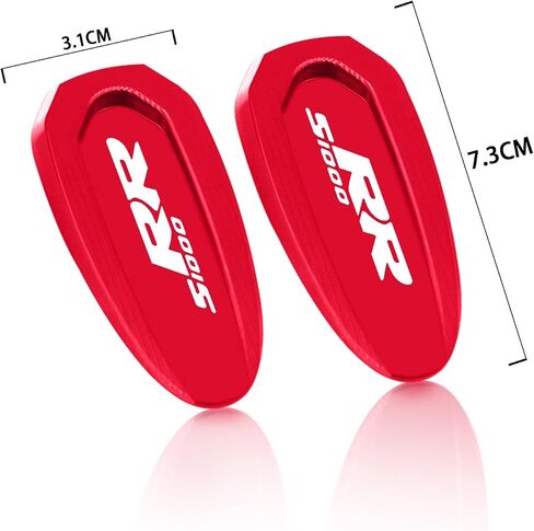 MFGZD Mirror Block Off Base Plate, 2 PCS CNC Aluminum Motorcyle Rearview Mirror Block Off Plates Compatible With Bmw S1000RR S1000 RR 2020-2024,Black in Saudi Arabia