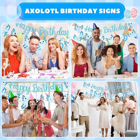 2 قطعة لافتة عيد ميلاد Axolotl زينة عيد ميلاد Axolotl إكليل عيد ميلاد سعيد من Axolotl إكليل عيد ميلاد وردي كرتوني لعيد الميلاد من Axolotl هدايا للحفلات للأطفال والبنات والصبيان والزواحف وأعياد ميلاد الأطفال in Kuwait
