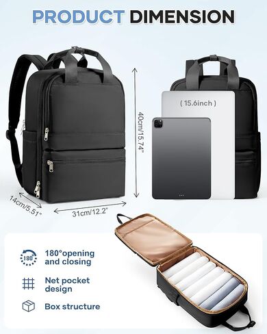 wepadre Small Travel Backpack Carry on Flight Approved Personal Item Travel Bag Carry on Backpack for Women Work Laptop Backpack for Traveling Personal Bags for Airplanes Mochila De Viaje in Kuwait