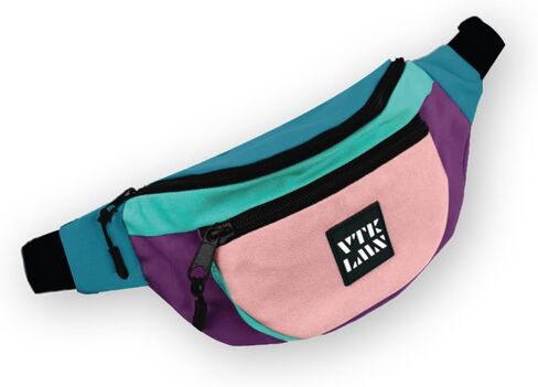 Vatkalimon Colourful Fanny Packs - Fanny Packs for Women, Sling For Men, Unisex Belt Bag for Walking, Travel Essentials, Stylish Bum Bags for Hiking, Running & Daily Use in Saudi Arabia
