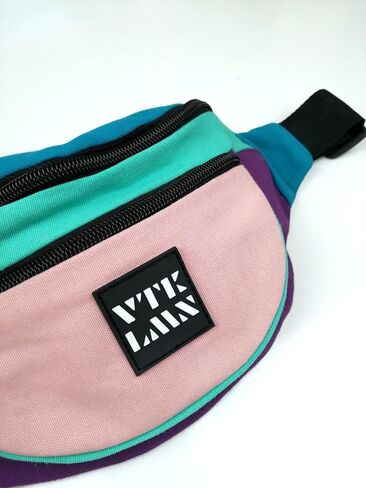 Vatkalimon Colourful Fanny Packs - Fanny Packs for Women, Sling For Men, Unisex Belt Bag for Walking, Travel Essentials, Stylish Bum Bags for Hiking, Running & Daily Use in Saudi Arabia