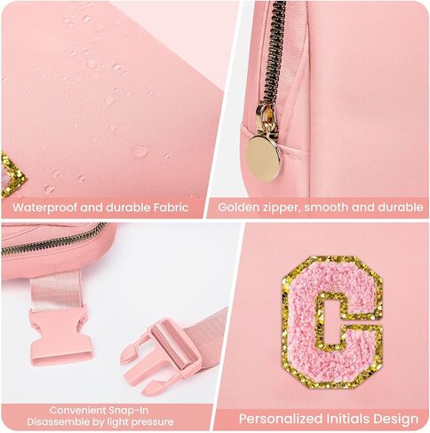 Birthday Gifts for Girls, 4 5 6 7 8 9 10 11 12 13 Year Old Girl Gifts for Teens Kids Daughter Sister Her,Cute Fanny Pack Belt Bag Crossbody Bag Trendy Stuff for Girls Teen Kids(Peach, E) in Saudi Arabia