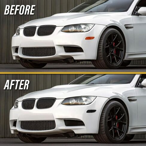 USR 08-12 M3 عاكس الوفير الأمامي-مصابيح عاكس الدخان (يسار + يمين)-متوافق مع 2008-2012 BMW 3 Series M3 فقط E90 / E92 / E93 (عاكسات الوفير الأمامي الدخان) in Kuwait