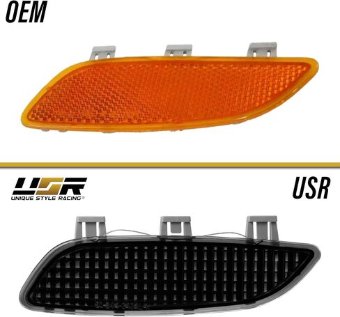 USR 08-12 M3 عاكس الوفير الأمامي-مصابيح عاكس الدخان (يسار + يمين)-متوافق مع 2008-2012 BMW 3 Series M3 فقط E90 / E92 / E93 (عاكسات الوفير الأمامي الدخان) in Kuwait