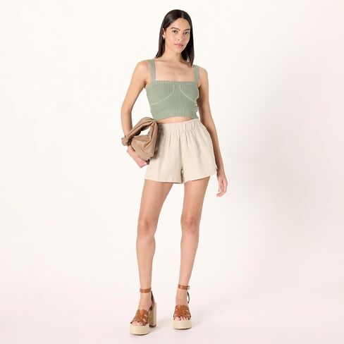 The Drop Women's Standard Zadie Cropped Sweater Tank in Saudi Arabia