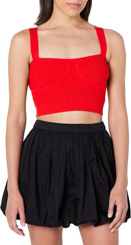 The Drop Women's Standard Zadie Cropped Sweater Tank in Saudi Arabia