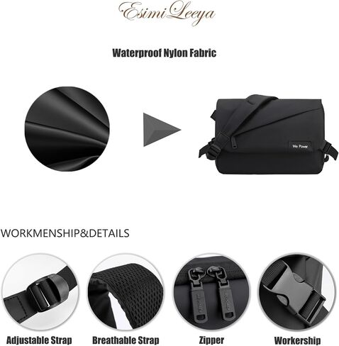 Lightweight Mens Messenger Bag Crossbody Waterproof Sling Shouler Bag for Men in Kuwait