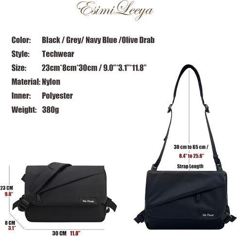 Lightweight Mens Messenger Bag Crossbody Waterproof Sling Shouler Bag for Men in Kuwait