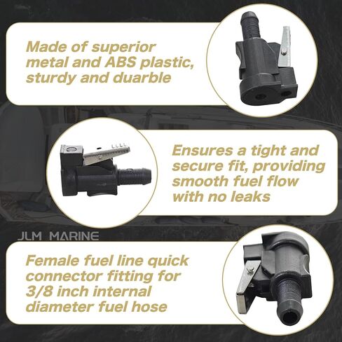 3/8 Fuel Line Connector for Johnson Evinrude OMC Outboard Connections and Fueltank Side 10mm Fuelhose Fitting in Kuwait