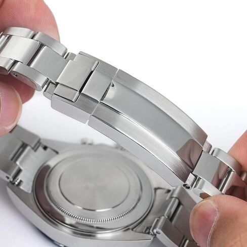 Glide-Lock Deployment Clasp for Rolex Sea-Dweller Deepsea - 316L Stainless Steel Dive Watch Buckle for Submariner, Oyster Perpetual Strap Accessories in Saudi Arabia