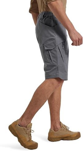 Men's Stretch Cargo Shorts Lightweight Water Resistant Hiking Shorts Tactical Work Shorts with Multi Pockets in Kuwait