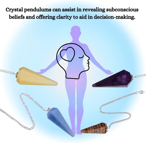Pack of 11 Crystal Pendulums Bulk – Wholesale Pendulum with Chakra Pendulum and Pendulum Board – Dowsing Pendulum for Divination, Meditation, Healing Crystals – Natural Gemstone Pendulum in Kuwait