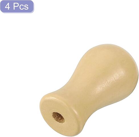 uxcell 4pcs الحبل المقابض ، 32 ملم نافذة الأعمى شرابات السحب الخشبي شرابة السحب قطرات سحب نهاية الستائر الستائر الظل ، بني in Kuwait