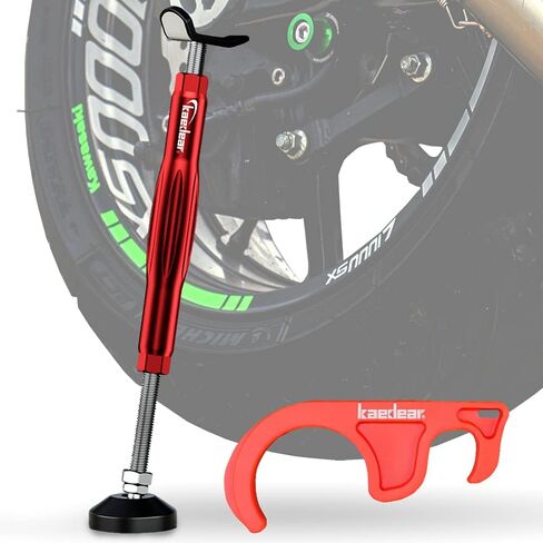 Motorcycle Maintenance Stand, Side Stand, Centre Stand Grip Stand, Easy Turn, Safety, Comfort, with Brake Holder included KDR-ST1 (Black) in Kuwait