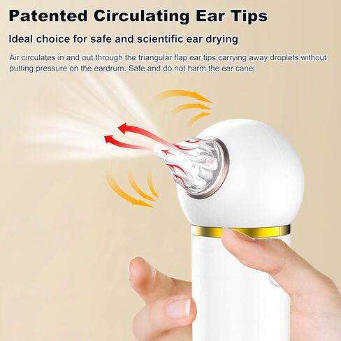 مجفف الأذن TopQuaFocus للسباحة والرياضات المائية وركوب الأمواج واستخدام أدوات السمع، يتوفر نموذجان من مجفف الأذن الذكي للأطفال والكبار in Kuwait