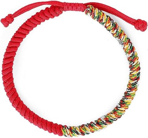M L Sizes-Tibetan Vajra Knot Red String Bracelet for Fate and Strong Protection for women and men - Buddhist Bracelets No Long Dangling End in Saudi Arabia