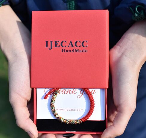 M L Sizes-Tibetan Vajra Knot Red String Bracelet for Fate and Strong Protection for women and men - Buddhist Bracelets No Long Dangling End in Saudi Arabia