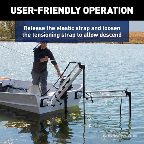 Lewmar Axis Shallow Water Anchor for use in up to 7' of Water, 12V Electrically Powered, Remote Controlled Deployment, Four Bar Articulating Arm, for Powerboats up to 26', Black - 22108805 in Saudi Arabia