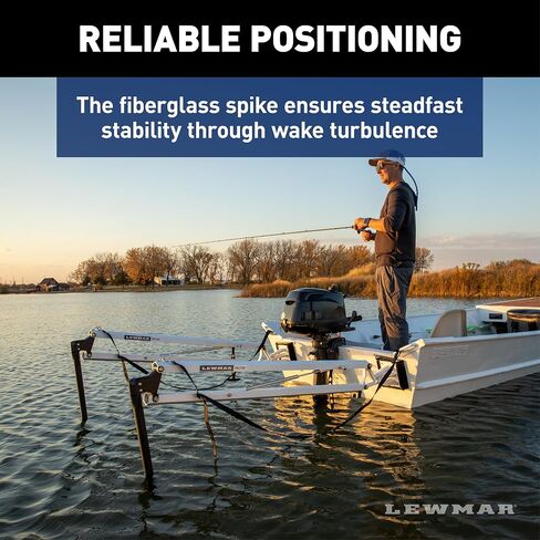 Lewmar Axis Shallow Water Anchor for use in up to 7' of Water, 12V Electrically Powered, Remote Controlled Deployment, Four Bar Articulating Arm, for Powerboats up to 26', Black - 22108805 in Saudi Arabia