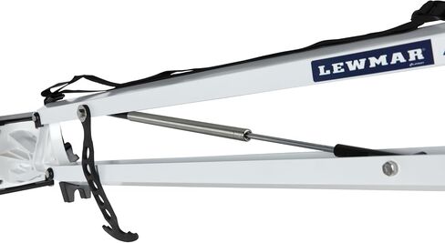 Lewmar Axis Shallow Water Anchor for use in up to 7' of Water, 12V Electrically Powered, Remote Controlled Deployment, Four Bar Articulating Arm, for Powerboats up to 26', Black - 22108805 in Saudi Arabia