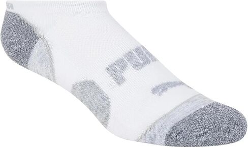 Puma Women Sports No-Show Socks ، 5-9.5 حجم الأحذية ، أبيض ، 10 أزواج in Saudi Arabia