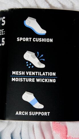 Puma Women Sports No-Show Socks ، 5-9.5 حجم الأحذية ، أبيض ، 10 أزواج in Saudi Arabia