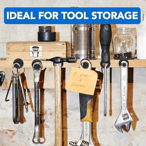 MIKEDE Super Strong Neodymium Bar Magnets, 70lbs Heavy Duty Rectangular Pot Magnets with Countersunk Hole for Wall Mounting, Earth Magnets with Screws for Home, Garage, Workplace- 60x13.5x5mm, 4 Pack in Kuwait