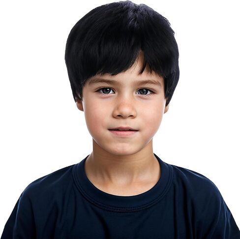 Boys Brown Wig Kids Short Brown Wigs Nature Layered Hair Wig Daily Party Halloween Costume Wigs for Children in Saudi Arabia