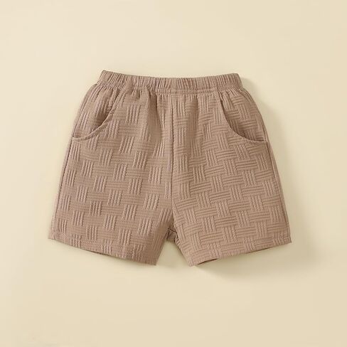 Little Boy Summer Clothes Short Sleeve Button Down Shirts + Shorts Beach Vacation Outfits in Saudi Arabia