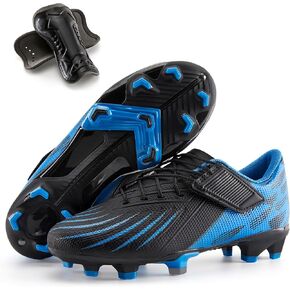Boys Girls Soccer Cleats Athletic Outdoor Football Shoes Training Lightweight Unisex-Child Youth Futsal Indoor Turf Firm Artificial Ground Flexible Durable Comfortable Leadoff Traction Breathable