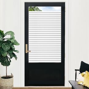 Lazblinds Window Privacy Film Static Cling Frosted Glass Film ، Sunlight UV يمنع أغطية الأبواب غير القابلة لإعادة الاستخدام غير القابلة لإعادة الاستخدام لحمام المكتب المنزلي ، 13.4 × 78.7 بوصة