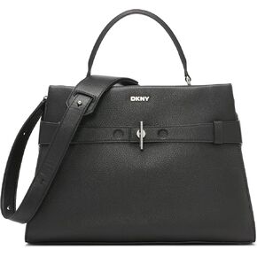 حقيبة كبيرة من DKNY Bleeker ، أسود/فضي