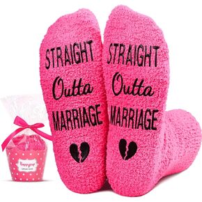 HAPPYPOP Divorce Gifts Break Up Socks Women - Divorced Gifts for Divorce Party Breakup Gifts for Women Her EX Wife Friends Sister