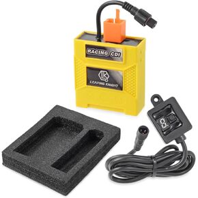 CDI Box ، DY100 5 PIN AC CDI مع سلك طويل ، منحنيات الاشتعال الرقمية القابلة للتعديل 9 لـ Coolster 125cc 3125b 3125r 3125xr8 SSR Dirt Bike ، Racing CDI لـ الصينية 50C 90C 90C 110CC 125CC ATV
