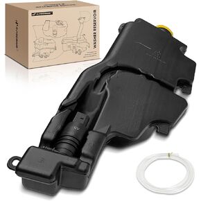 A-Premium Windshield Washer Reservoir Compatible with Select Dodge & Ram Models - 1500 2500 3500 2011-2018, 1500 Classic 2019-2022, Ram 1500 2500, with Cap/Washer Pump/Hose/Fluid Level Sensor/Bracket