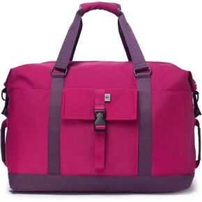 SUNNY BIRD Duffel with Utility Pouch, 40L Weekender Overnight Bag with Shoe Compartment for Travel and Sports (Blue)