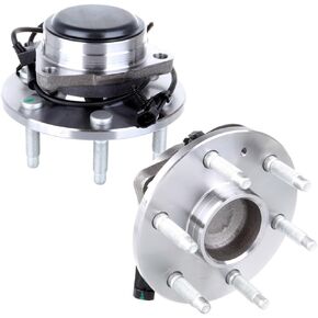 SCITOO Wheel Hub Wheel Bearing Assembly Front Compatible For Chevy Express 2500 Silverado 1500 For Chevy Avalanche 1500 1999-2012 For Cadillac Escalade For Chevy Tahoe For GMC 515054 W/