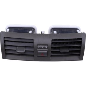 MOTOKU Center Console Dash A/C Air Vent Panel Grille for Toyota Camry 2006-2013 Dashboard Air Conditioning Trim Insert Outlet Bezel with Hazard Switch 55660-06100