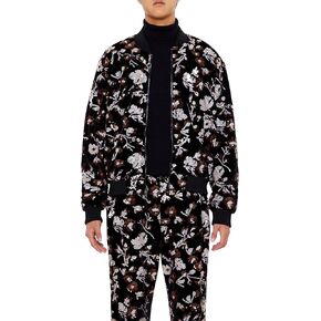 Forever 21 Men's Sequin Floral Bomber Jacket