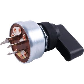 Switch Includes Handle Compatible with Miller Welder Starter Ignition Switch - 4 Terminal 4 Position 176606 217680 207110 207073