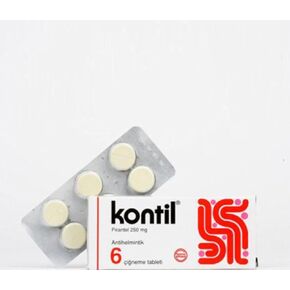 Kontil PYRANTEL PAMOATE 6 tablet 250 mg Quickly and Easily eliminates Pinworm Infection