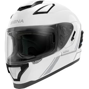 Sena Stryker Full Face Smart Helmet with Integrated Mesh and Bluetooth Communications, LED Taillight, and Sound by Harman Kardon, DOT (Matte Black, Large)