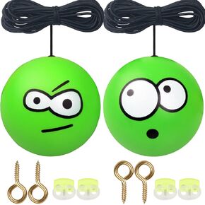 Double Garage Parking Aid-Parking Ball Guide System, Parking Assistant kit Includes a retracting Ball Sensor Assist Solution.A Perfect Garage Parking Indicator (Funny Twin Expression)