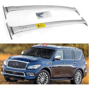 حامل الشحن الفضي الأمريكي لـ Infiniti QX56 QX80 2011-2023 2024 Racks Racks Cross Bar Rail
