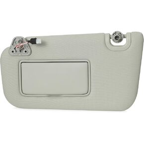 Driver Side Sun Visor متوافق مع Nissan Sentra 2013 2014 2015 2016 2017 2018 2019 Sunshade Vanity Light يحل محل# 96401-3SG8A (Gray ، Side Driver)
