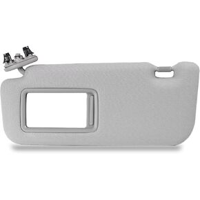 Nakuuly Left Side Sund Sun Visor Gray متوافق مع Toyota Corolla 2007 2008 2008 2010 2011 2012 2013 Sunvisor with Mirror استبدال # 74320-02711-E0
