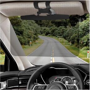 Car Sun Visor, Adjustable Anti-Glare Visor Extender Sunshade Mirror Goggles, Anti-Dazzle Automobile Windshield Driving Sun Blocker Polarized Visor Extension, Car Accessories